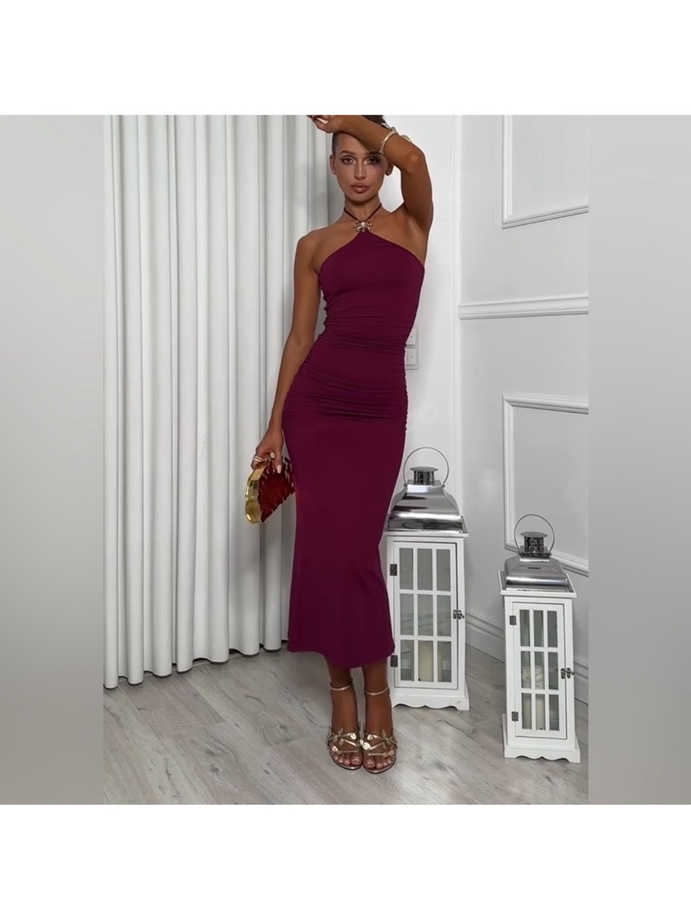 Zara halter neck dress